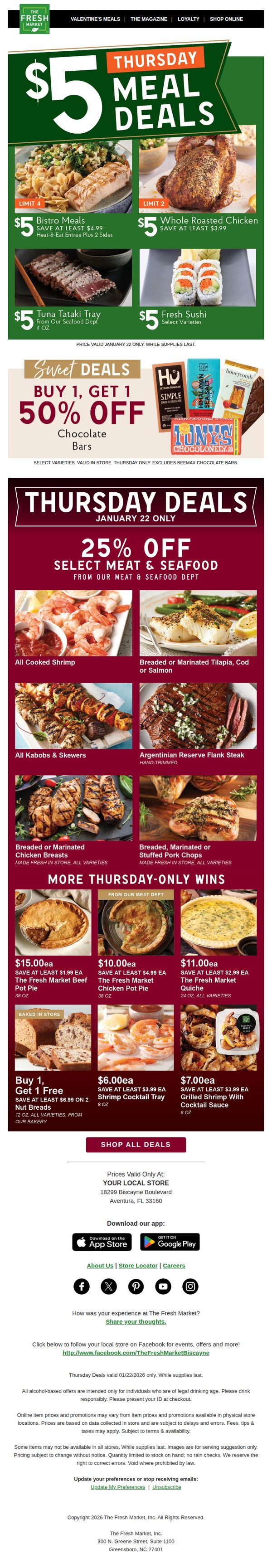 6. The Fresh Market: Thursday brings fresh inspiration