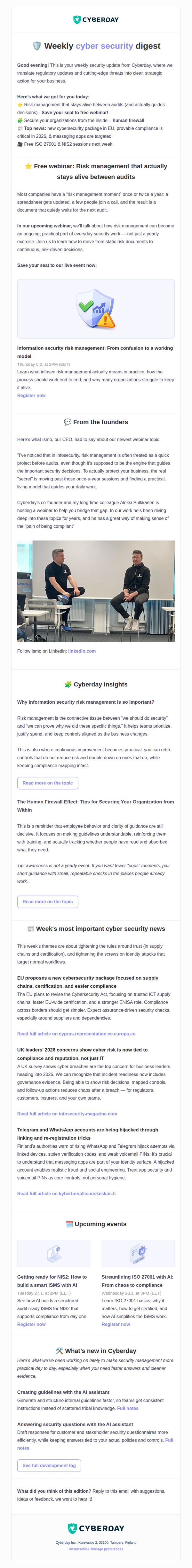 7. 🛡️ Cyberdigest: Why risk management is so important?