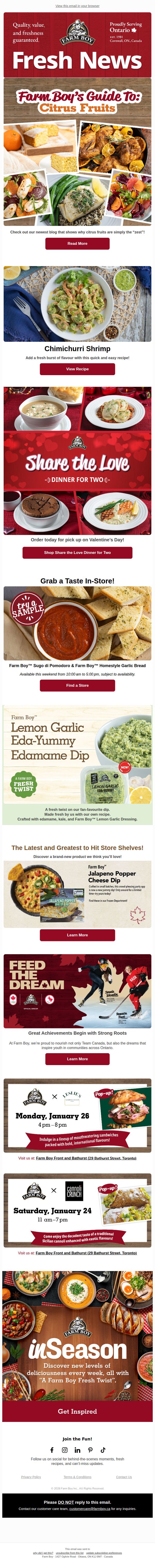 6. What's New and Tasty at Farm Boy!