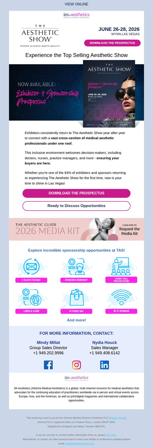 7. FACE Conference and Exhibition: Exhibitor Booths Available at The Aesthetic Show