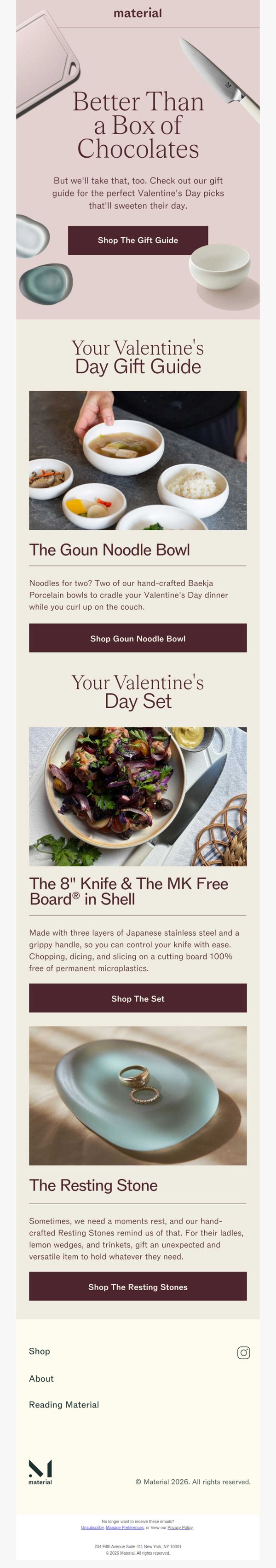 10. Stay in with us this Valentine's Day