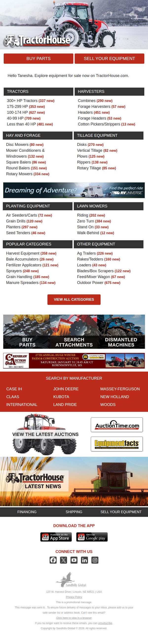 9. TractorHouse Weekly Update - January 25, 2026