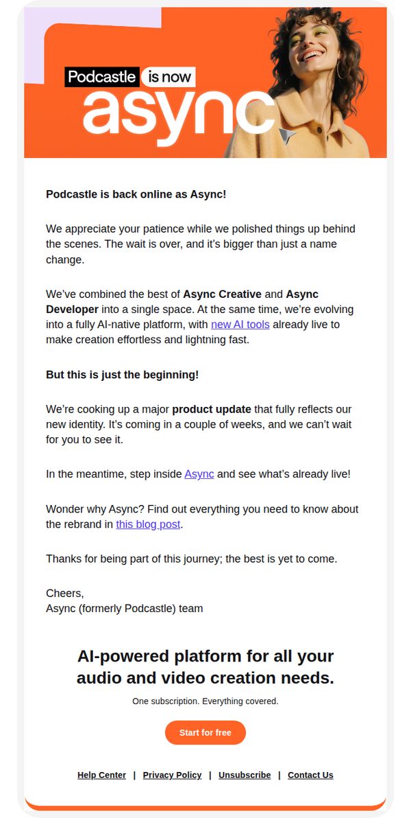 8. Podcastle is now Async: We are live!