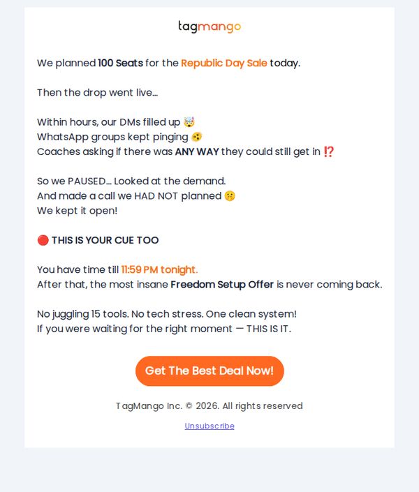 10. Today's Republic Day drop took a turn...