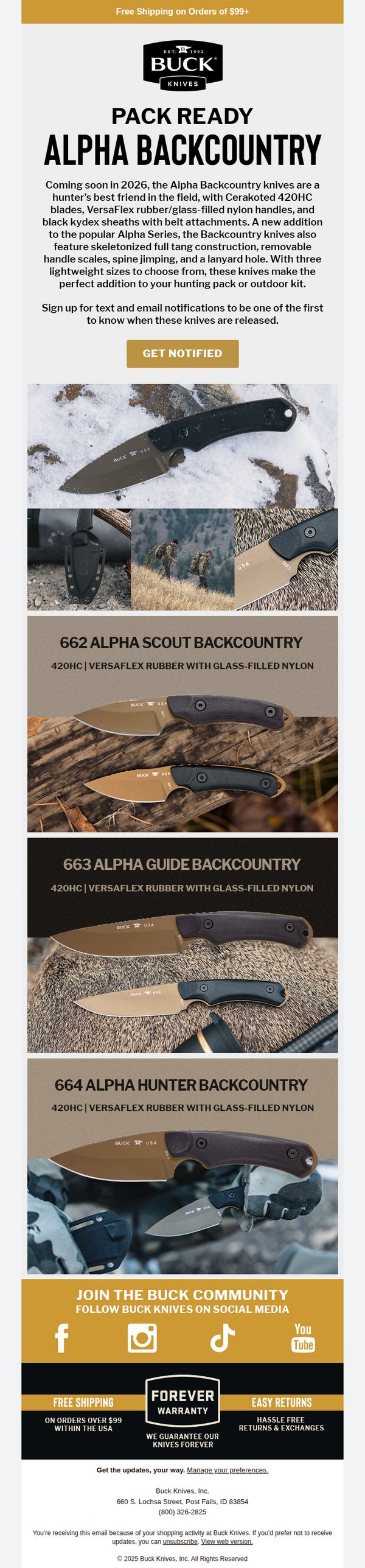 6. New Product Preview: The Alpha Backcountry Series
