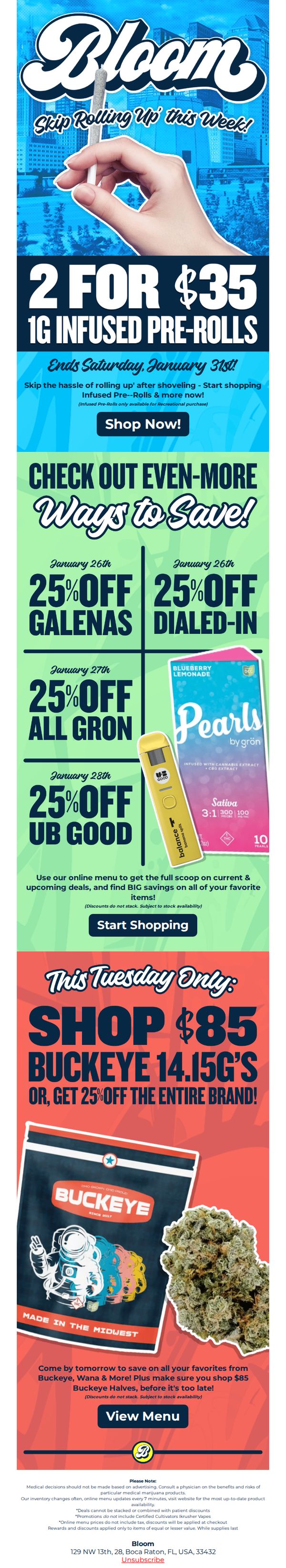 7. Save on Infused Pre-Rolls 💨 All Week Long!