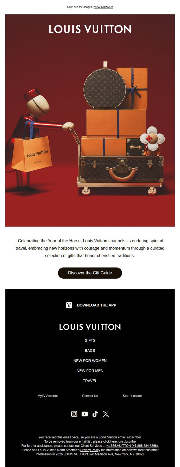 8. Louis Vuitton: Lunar New Year 2026