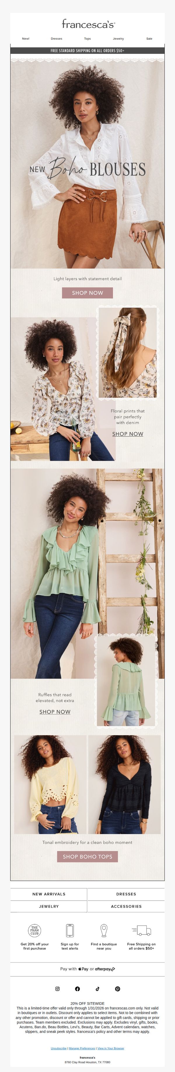 francesca's