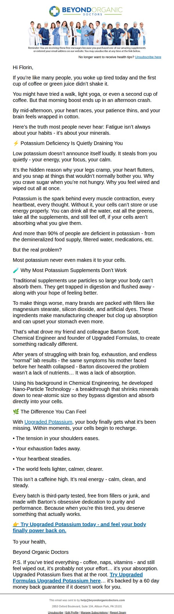 10. Beyond Organic Doctors: If you’re still tired after coffee, this might be why…