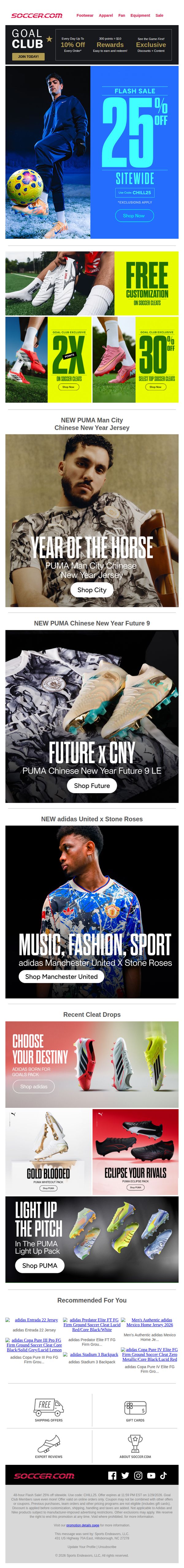8. SoccerPro: 😎 You scored a new coupon for 25% off 💸