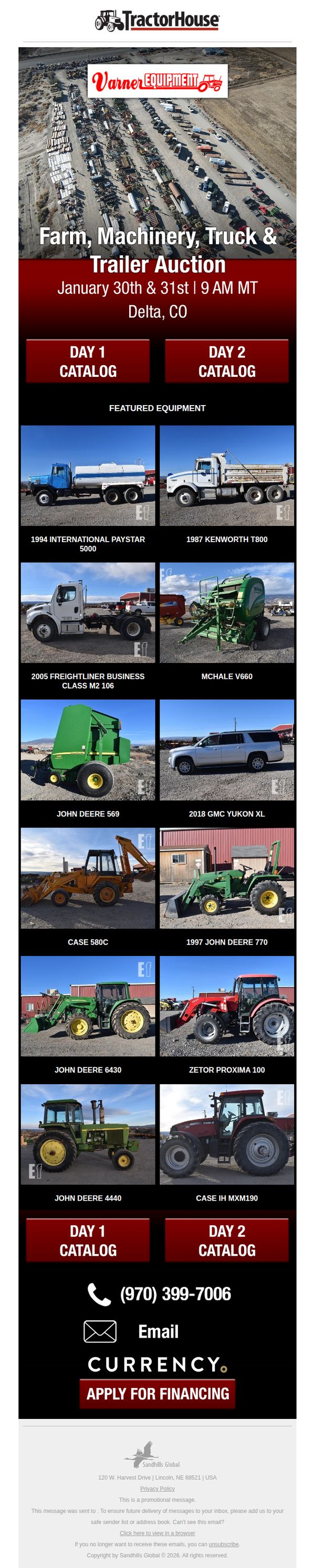 7. TractorHouse: Varner Equipment Annual Auction - View Now