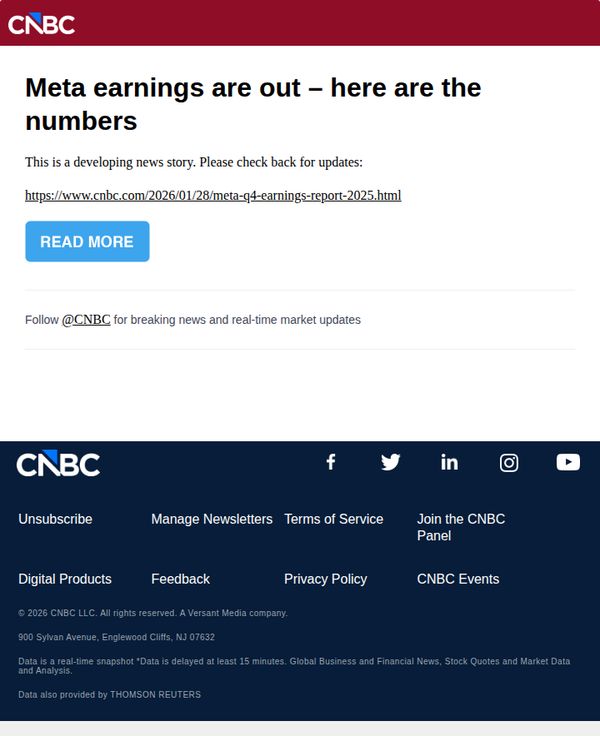 10. CNBC Europe: Meta earnings are out – here are the numbers
