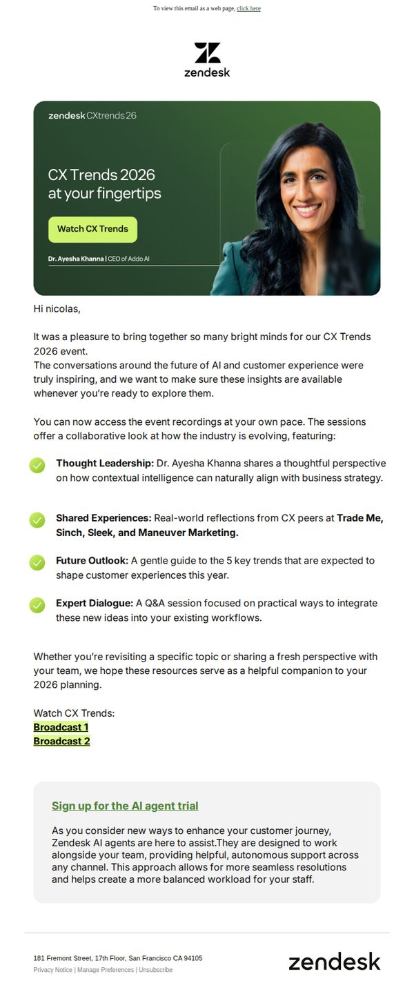 6. Get all the insights from CX Trends 2026—now on demand