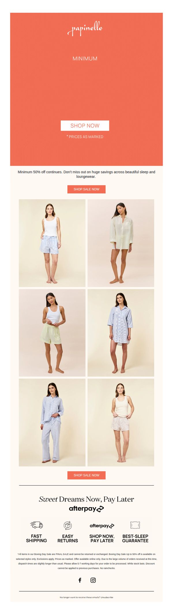 7. Papinelle: SALE! 50% Off ALL Sale Styles ✨