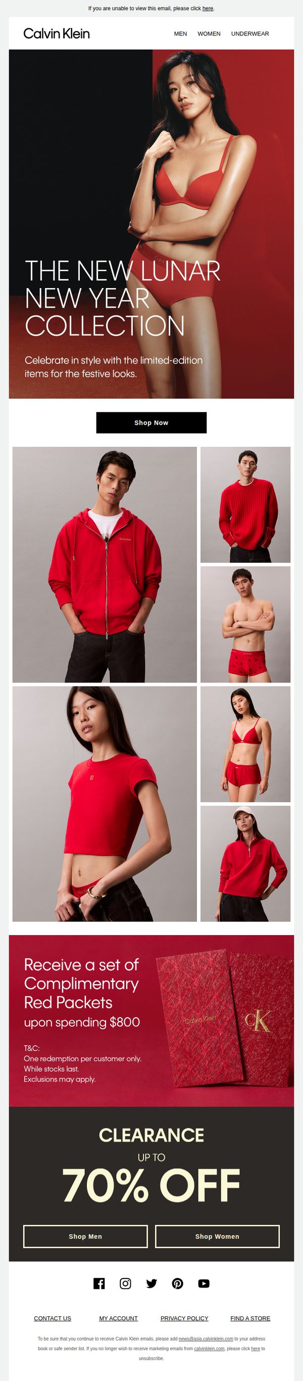 7. Calvin Klein: Explore New Lunar New Year Collection