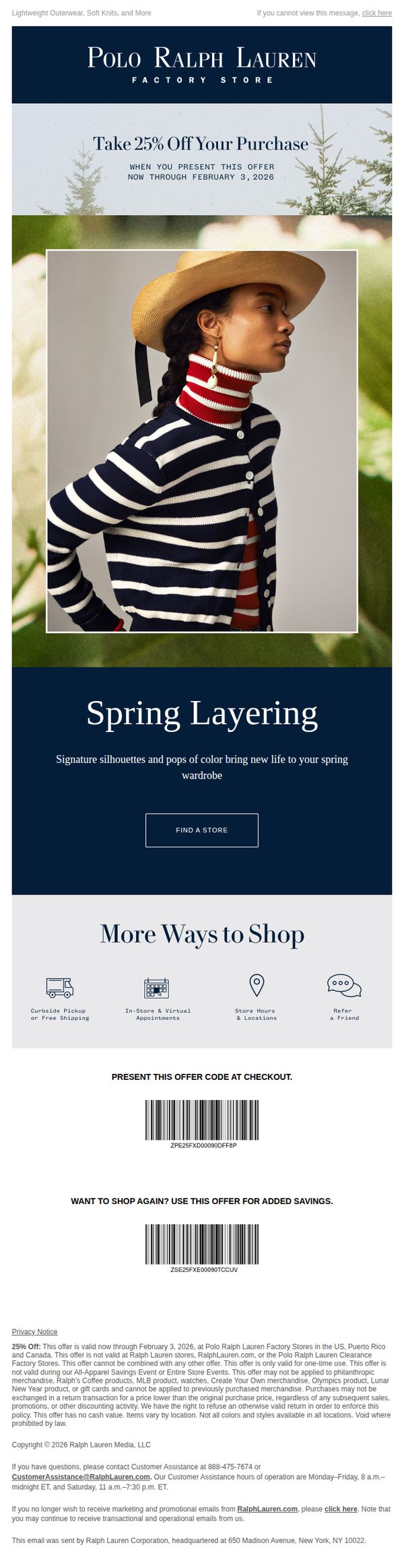 10. Layer Up for Spring With 25% Off
