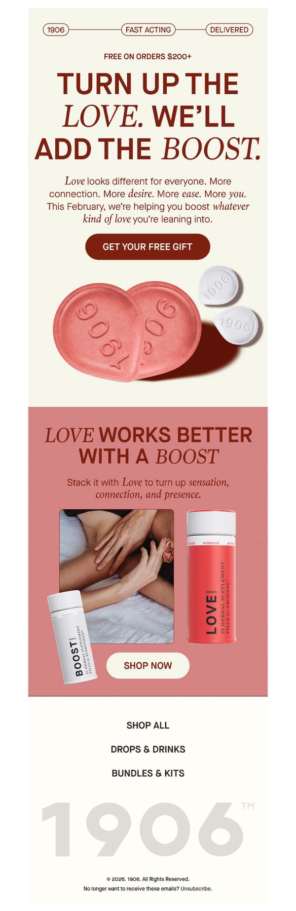 7. A little extra love, a lot less pressure. Free Boost with orders $200+