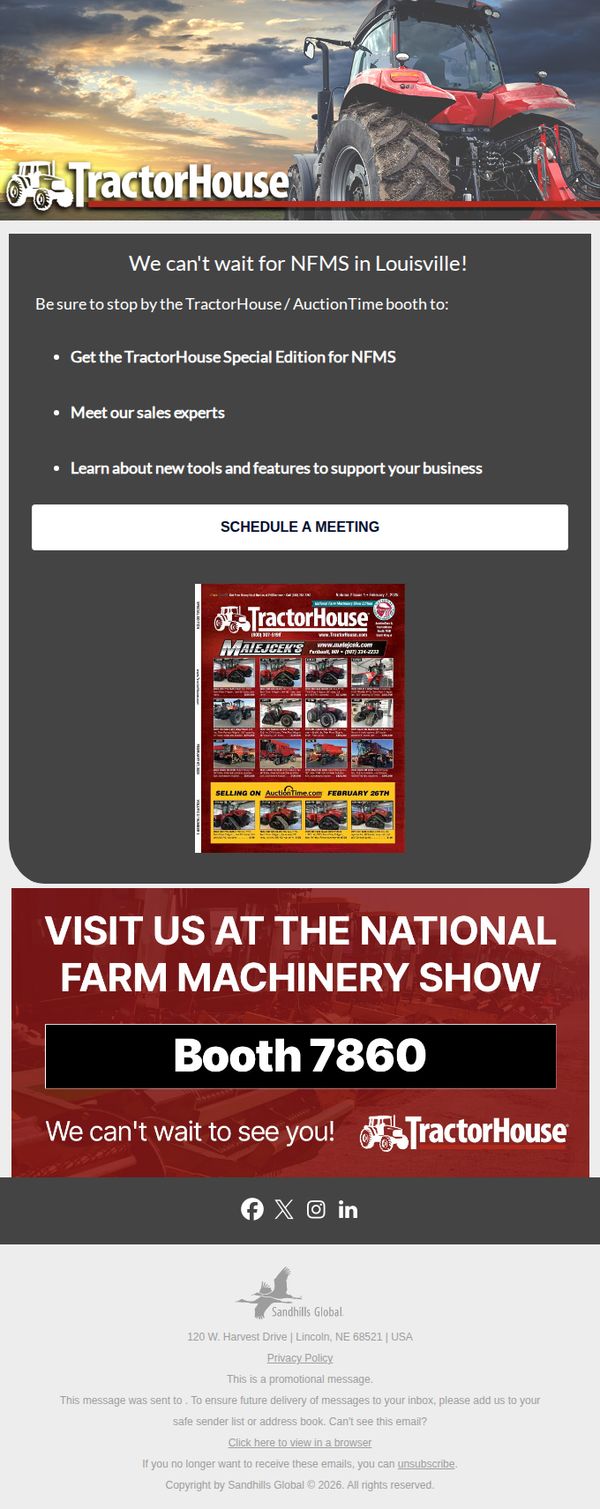 10. See you at NFMS - pick up the TractorHouse Special Edition!