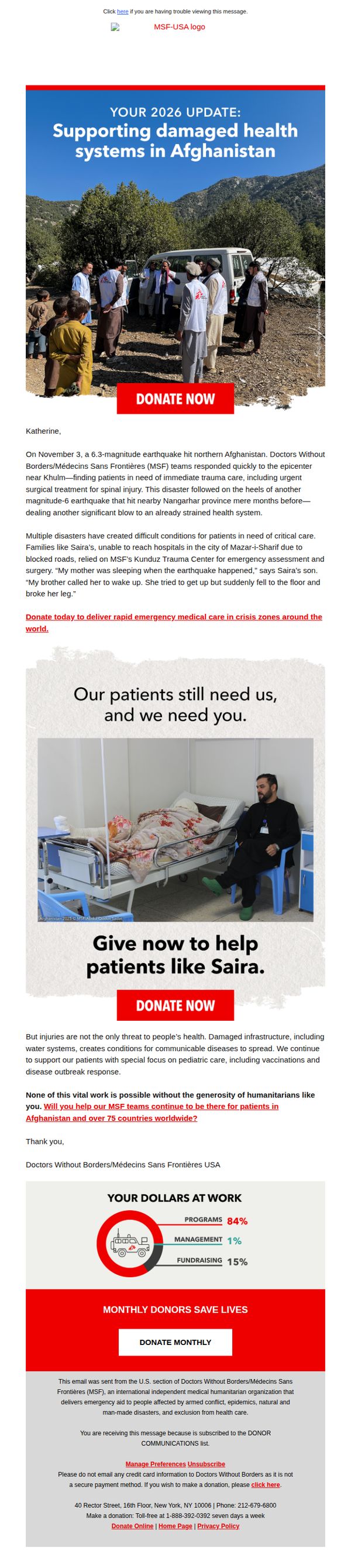 Doctors Without Borders / Médecins Sans Frontières (MSF)