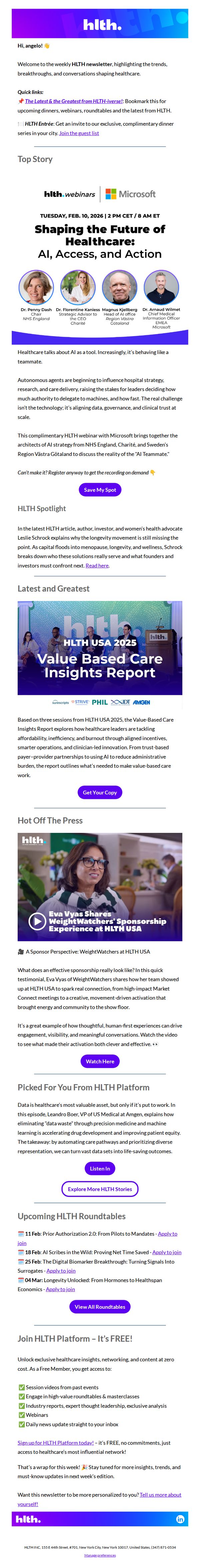 7. HLTH : Is AI a tool or a teammate? (The stakes are rising)