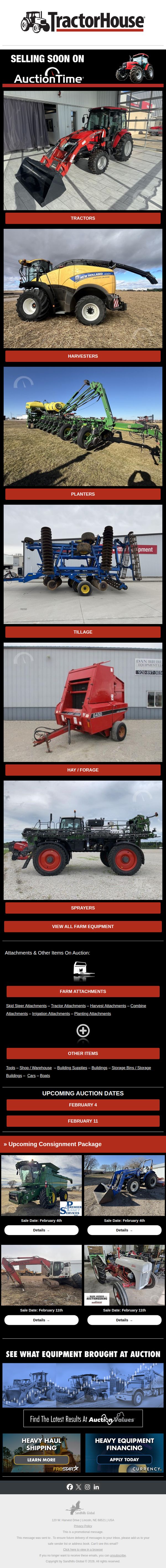 9. Farm Equipment Selling Soon On AuctionTime