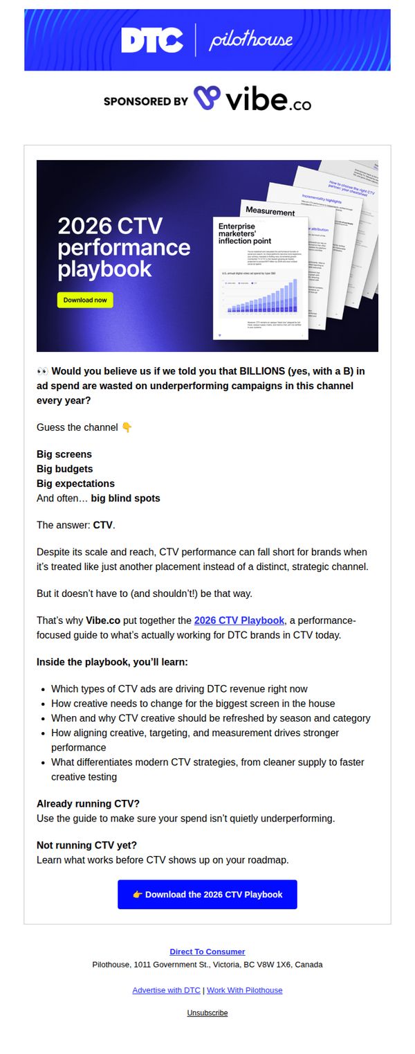 9. 📦 - CTV Isn’t Just an Awareness Channel