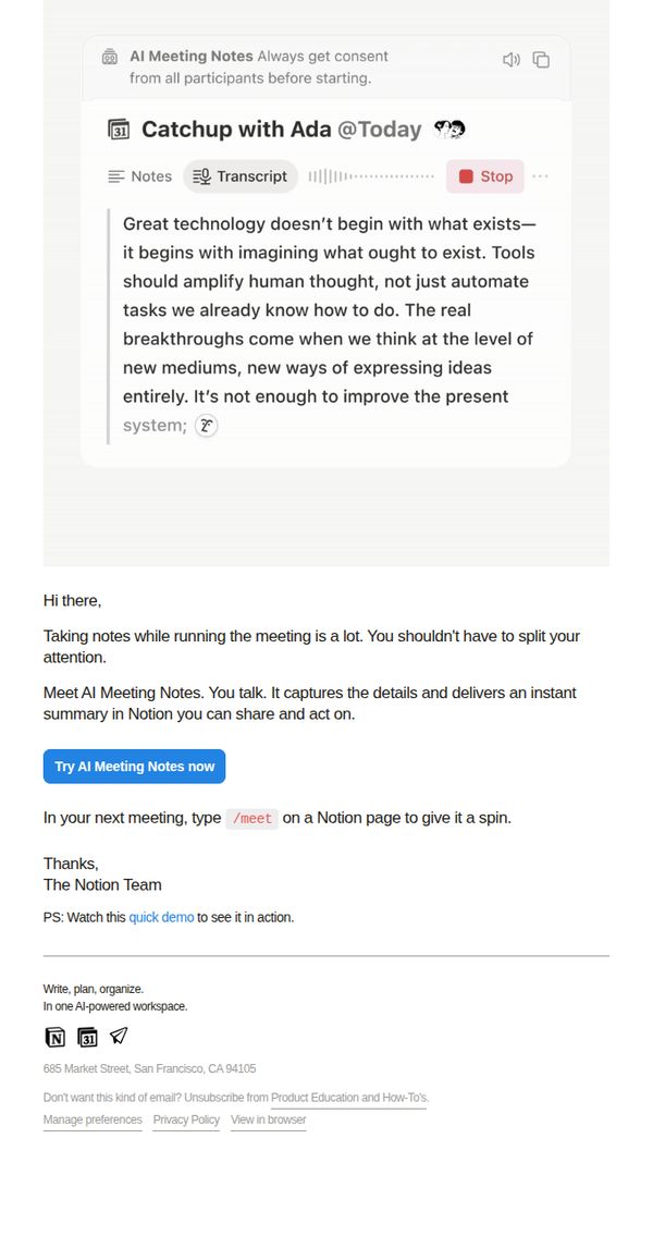 7. Let AI take the notes next meeting