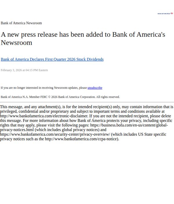 6. Bank of America Newsroom