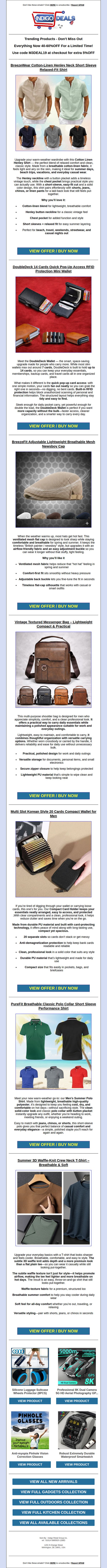 10. BreezeWear Short Sleeve Relaxed-Fit Shirt @ 24.90$