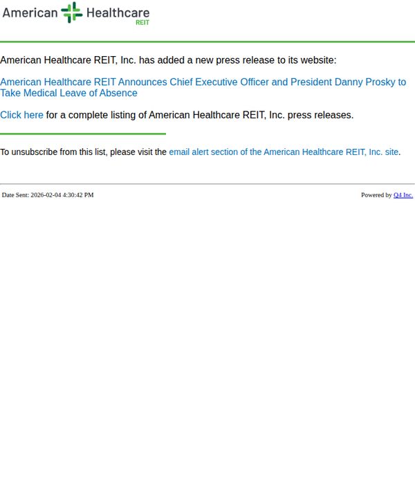 American Healthcare REIT