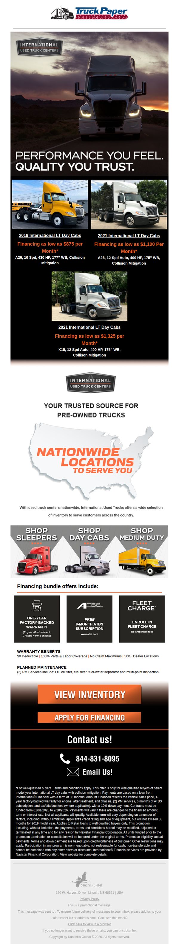 6. Truck Paper : Amazing offers on select LT® Series models