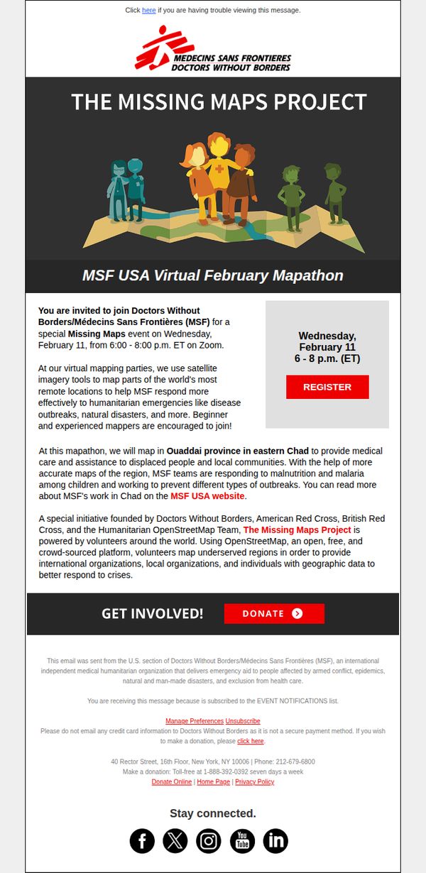 6. Join MSF USA's Virtual Mapathon on February 11