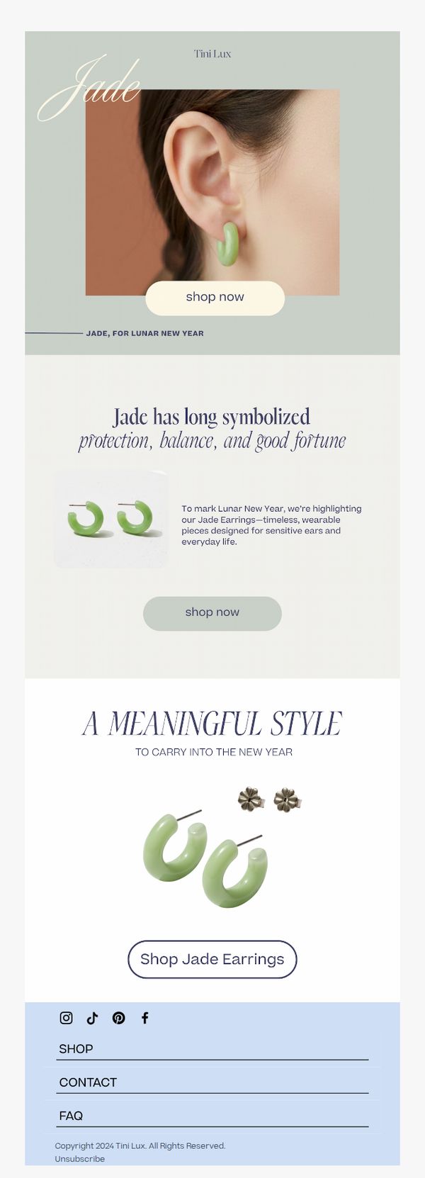 7. Tini Lux: Jade for the Lunar New Year