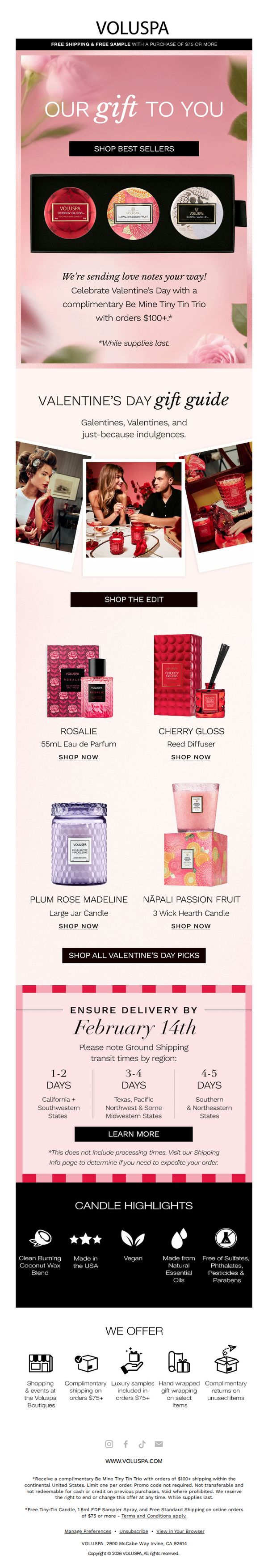 8. Voluspa: Our Valentine's Day Gift to You 💘