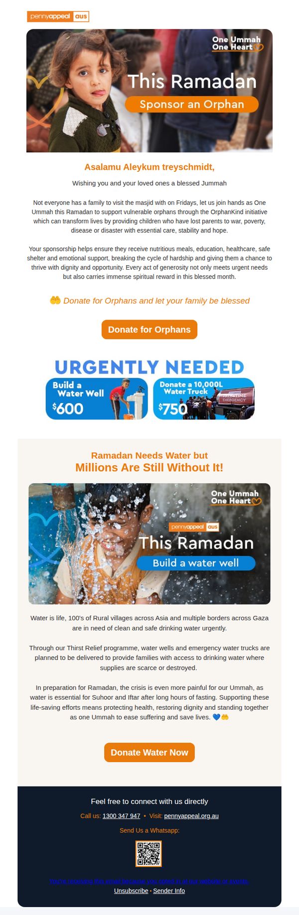 6. treyschmidt , this Ramadan, Sponsor an Orphan or Help the Ummah get Water