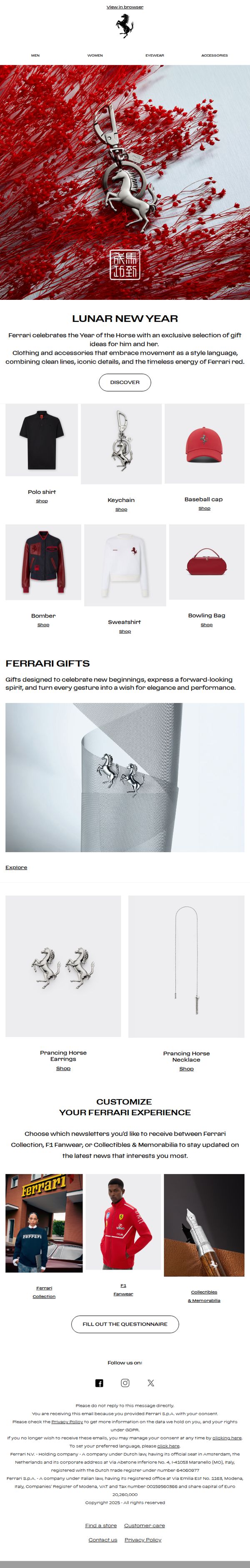 7. Ferrari of Central New Jersey: Lunar New Year Gifts