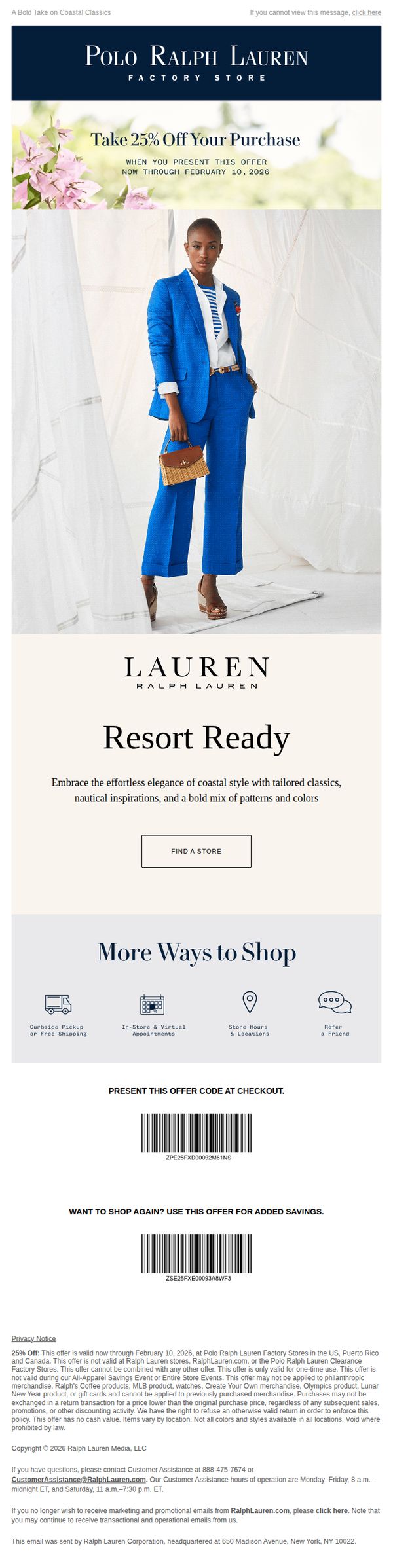Polo Ralph Lauren Factory Store