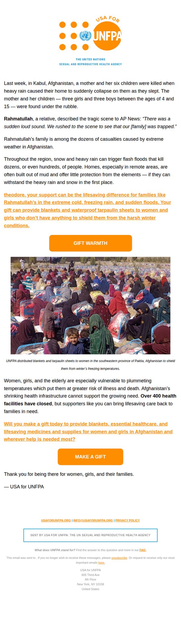 USA for UNFPA