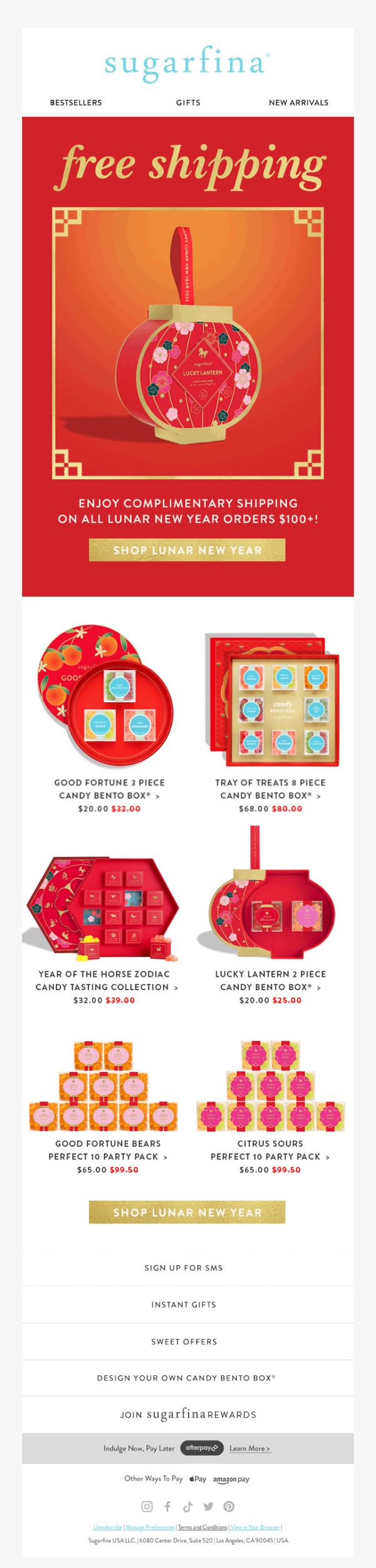 7. Sugarfina - US: Lunar New Year Begins in 10 Days!