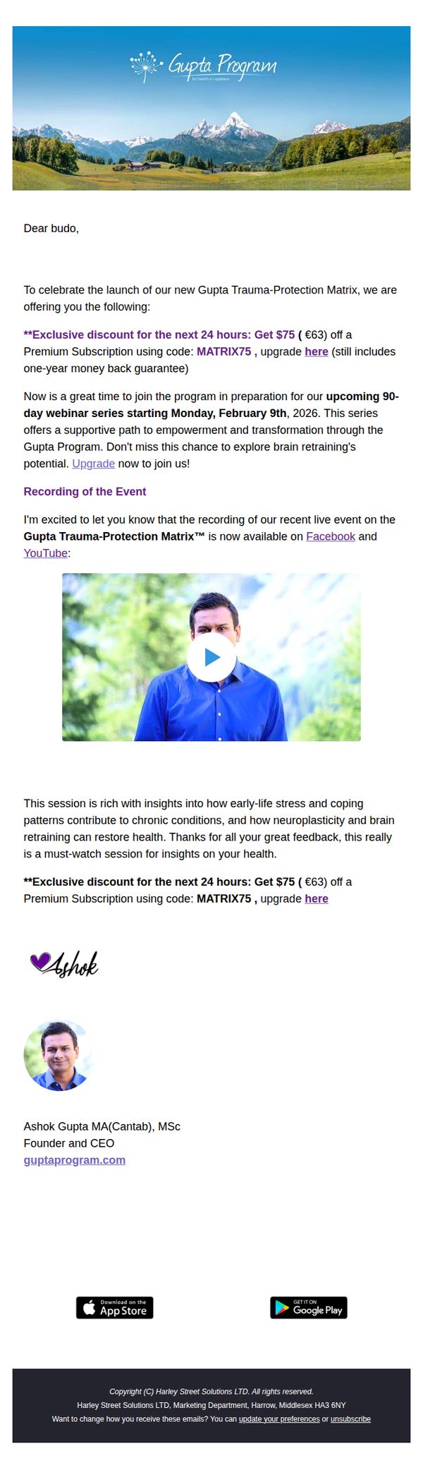 The Gupta Program 