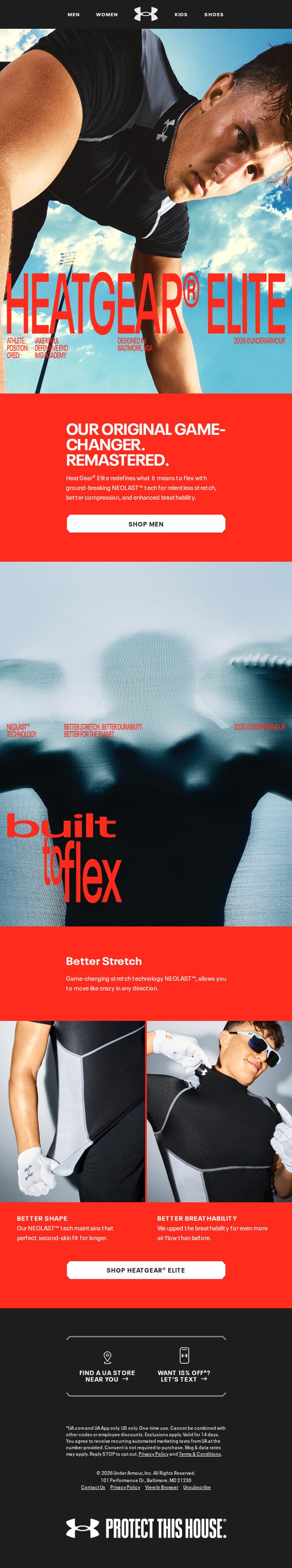 10. NEW HeatGear® Elite lets you flex all day long