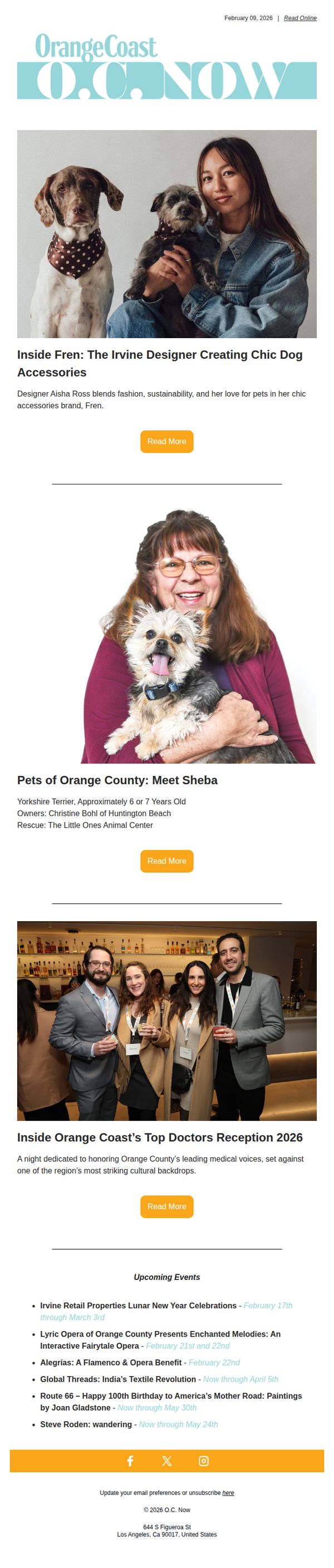 10. Orange Coast: O.C. Now: Monday