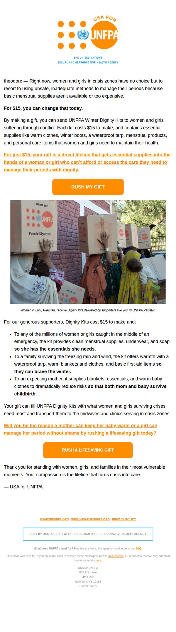 6. What women and girls surviving crises need most
