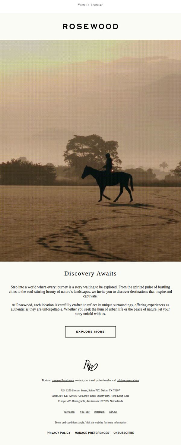 6. Rosewood: Begin Your Journey with Rosewood