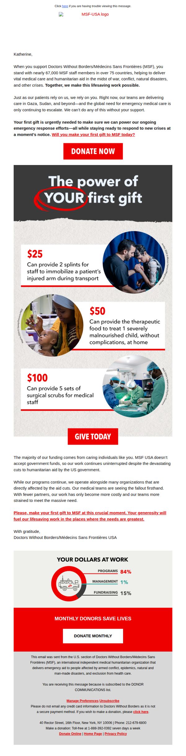 Doctors Without Borders / Médecins Sans Frontières (MSF)