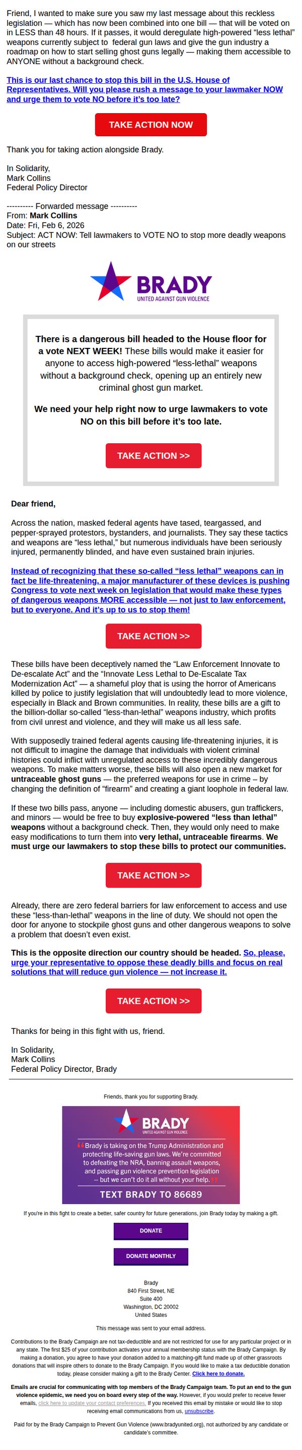 9. This is our last chance to stop this dangerous bill.