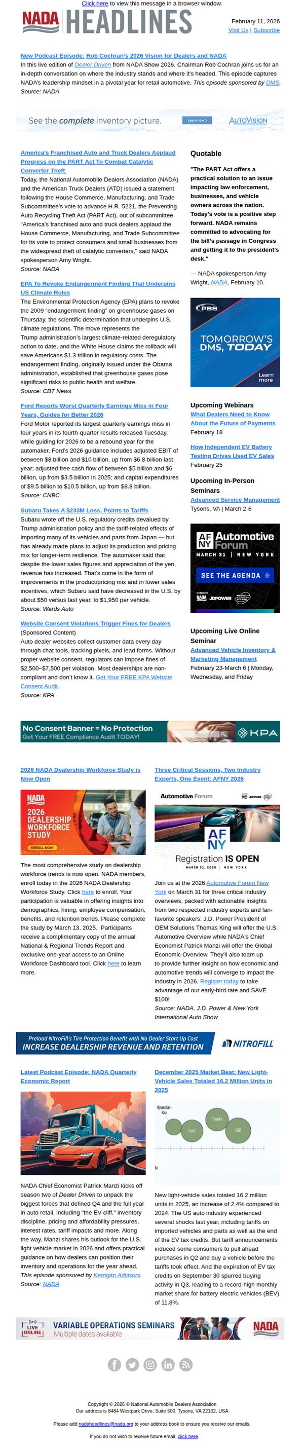 National Automobile Dealers Association (NADA)