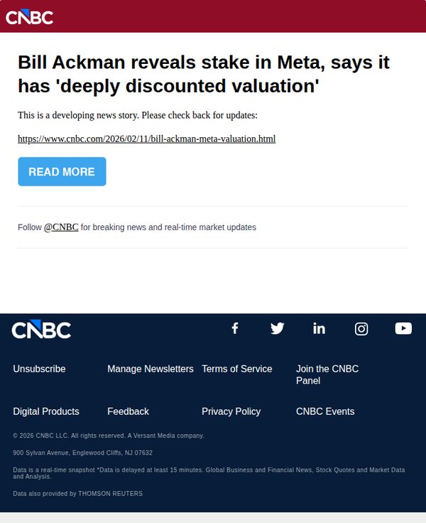 9. Bill Ackman reveals stake in Meta, says it has 'deeply discounted valuation'