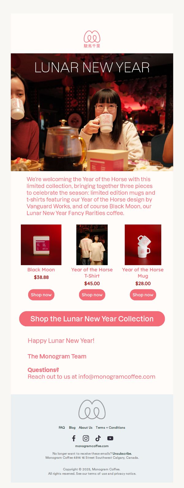 6. Monogram Coffee: Celebrating Lunar New Year ✨