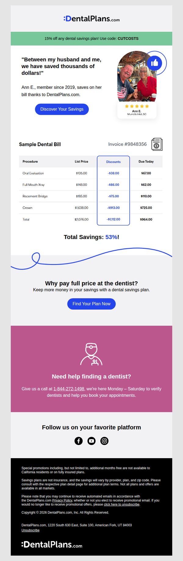 6. You may be overpaying at the dentist!